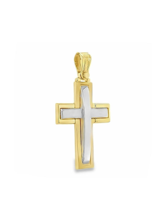 Xryseio Damen Gold Kreuz 14K