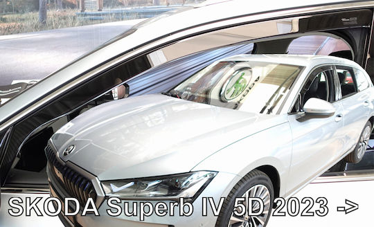 Heko Set deflectoare de vânt Deschideți Fime pentru Skoda Superb 5D SW 2023+ 2buc