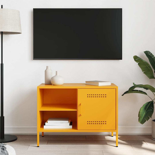TV-Ständer Metall Gelb M68xT39xH50.5cm