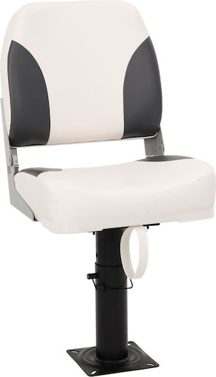 Boat Seat Set 2 Pieces Low Back Folding Straps 3284293