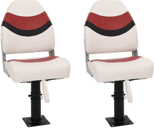 Set de 4 scaune de barcă cu spătar înalt pliabile 3284324