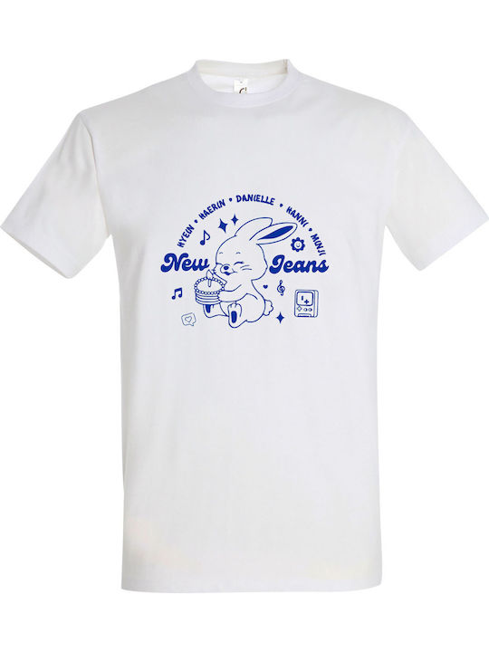 Kids' T-shirt White Newjeans Members Kpop