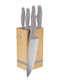 Berlinger Haus Knife Set with Base Made of Stainless Steel 20cm 5 Pieces