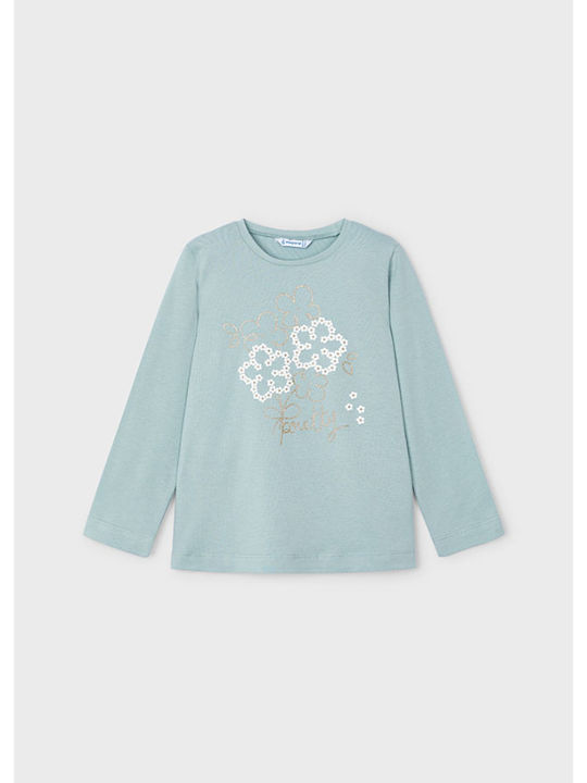 Mayoral Kids Blouse Long Sleeve Petrol