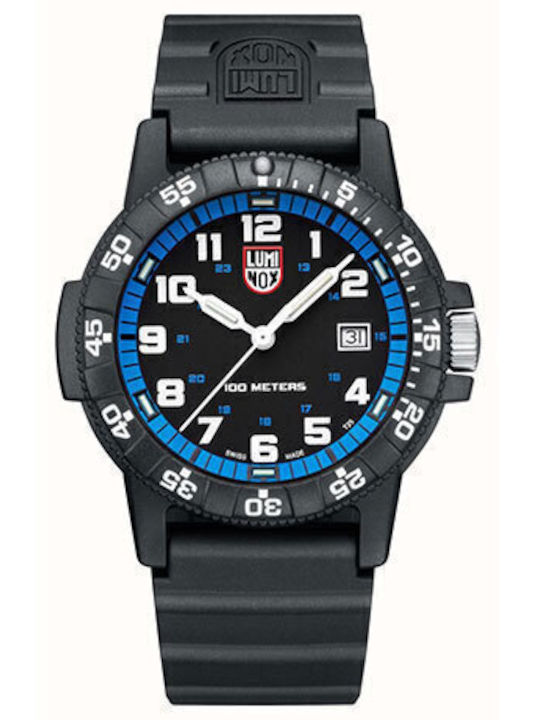 Luminox Sea Turtle Giant 0320 Men's Watch Battery with Black Rubber Strap