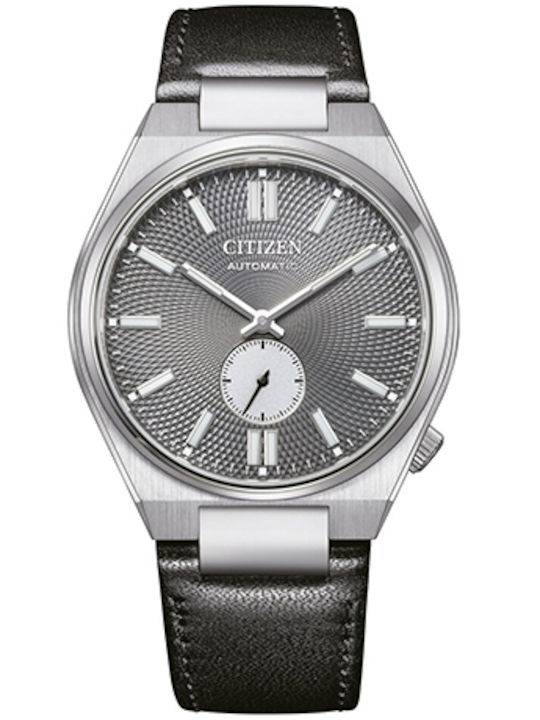 Citizen Tsuyosa Men's Watch 40mm Automatic with Black Leather Strap