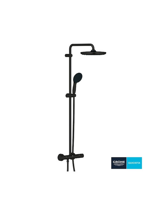 Grohe Shower Column with Mixer Black
