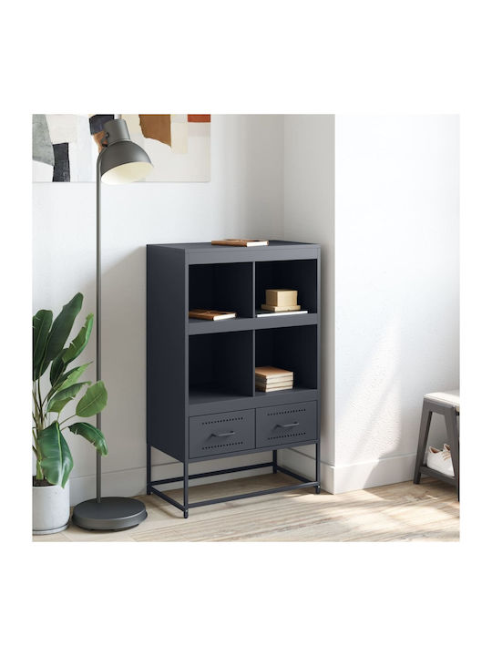 Ντουλάπι Γραφείου Μεταλλικό Ανθρακί 68.5x39x111...