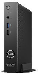 Dell OptiPlex 3000 Mini PC (Celeron Quad Core N5105/8GB DDR4/64GB SSD/Fără sistem de operare)