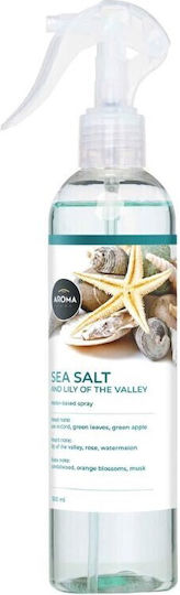 Aroma Home Fragrance Spray with Fragrance Sea Salt With Lily Of The Valley 350gr 300ml