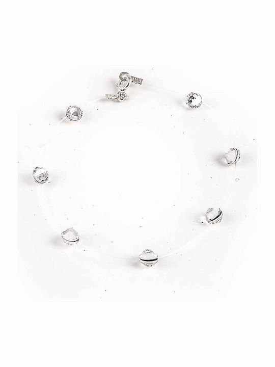 Transparent White Crystal Bracelet
