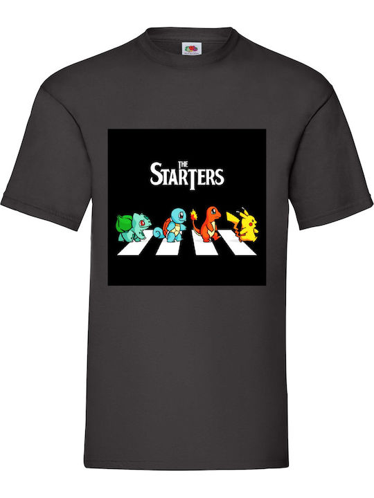 Tricou negru Pokemon Starters Pikachu Original ...