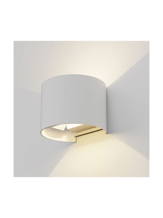 Inlight Wall-Mounted Outdoor Spot Light LED IP65 6W with Cool White Light Double Beam 11.7x13.7x10εκ.