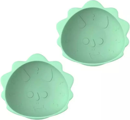 Melii Bol pentru copii din silicon Verde 2buc 17700