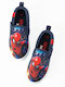Spiderman Παιδικά Sneakers Slip-on Μπλε