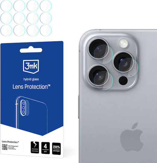 3MK Protectoare Pentru Camera Film Adeziv Transparent Pentru Apple iPhone 16 Pro