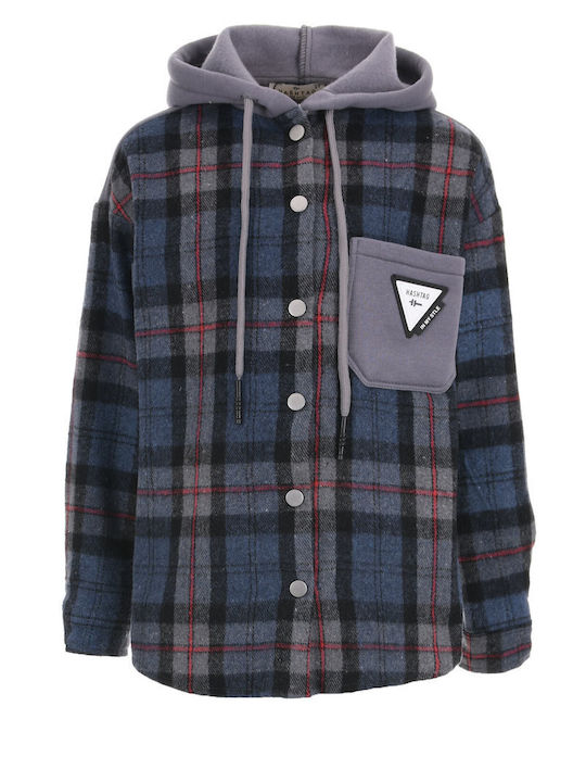 Hashtag Kids Checked Shirt Gray