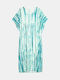 Women's Blue Kaftan Dress