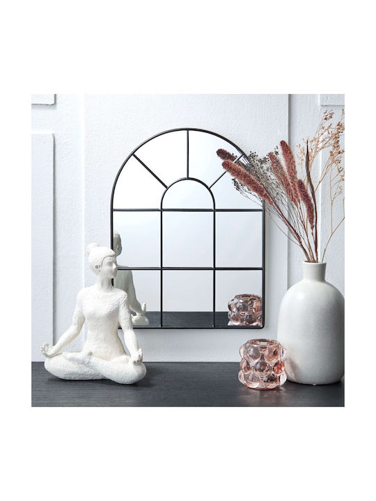 Butlers Oglindă de Perete cu Negru Ramă din Metalic 40x30cm 1buc