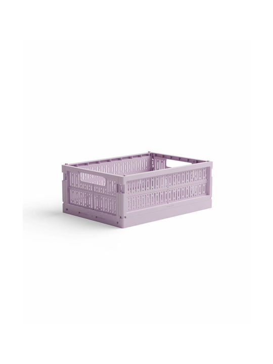 Made Crate Plastic Storage Box with Lid 34x24x13cm 1pcs