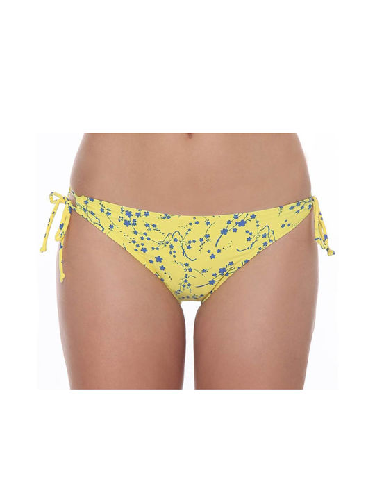 Yellow Floral Bikini Bottoms