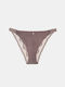 Lace Back Briefs Taupe