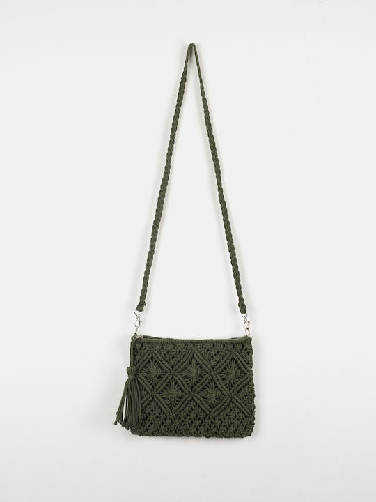 Handmade Green Knitted Bag