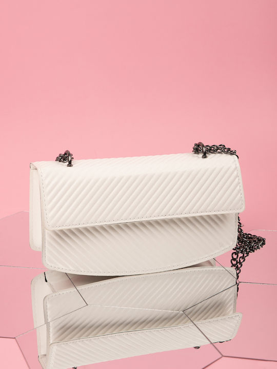 White Chain Shoulder Bag