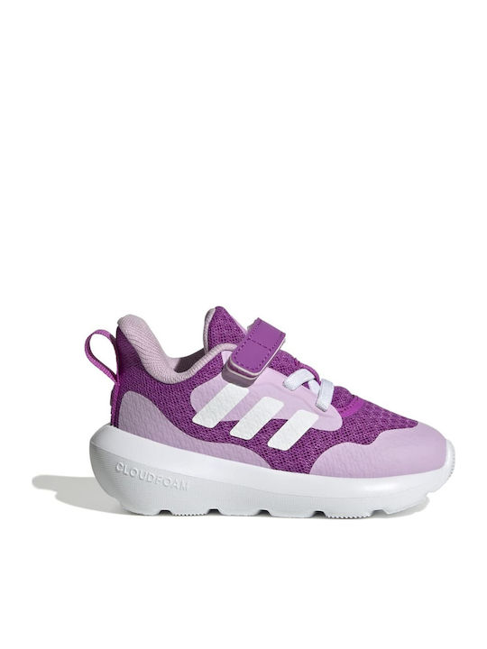 Fortarun Fortarun 3.0 EL Kids Sports Shoes Running with Hoop & Loop Closure Purple / White / Lilac