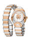 Roberto Cavalli By Franck Muller Womens Watch Battery with Silver Metal Bracelet