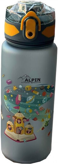 Alpin Παιδικό Παγούρι Πλαστικό με Καλαμάκι Non Spill 500ml
