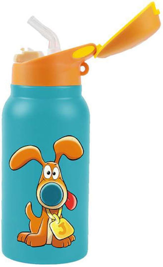 I-Total Kinderflasche Thermos mit Strohhalm 350ml