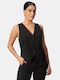 Top Sleeveless Vest Black Black