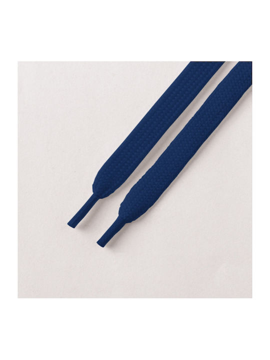 Bergal Sneaker Laces Navy Blue 140cm Flat Laces 140 Centimeters Color Navy Blue Width 7 Mm Made of Durable Polyester