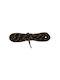 Bergal Trekking Laces Light Brown Black 120cm Round Thick Hiking Shoelaces Braided Colors Light Brown Black 120cm