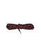 Bergal Trekking Laces Grey Red Black 150cm Στρογγυλα Χοντρα Ορειβατικα Κορδονια Πλεξη Χρωματα Κοκκινο Γκρι Μαυρο 150 Εκατοστα