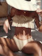 Strapless Beige Bikini Set