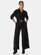 Black Belted Jumpsuit