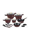 Berlinger Haus Collection Cookware Set of Aluminum with Non-stick Coating Leonardo Collection 15pcs