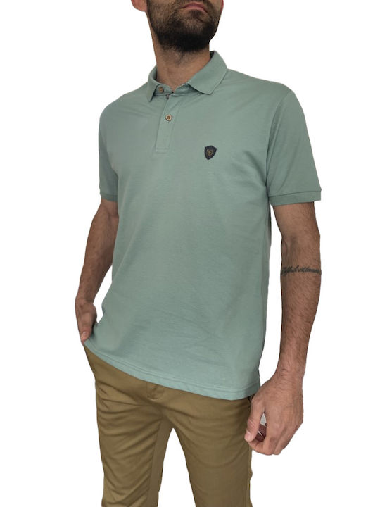 Everbest Men's Short Sleeve Blouse Polo Mint