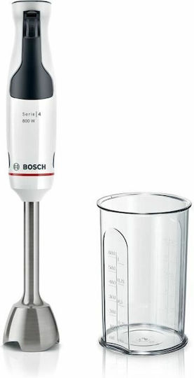 Bosch Serie 4 Ραβδομπλέντερ με Ανοξείδωτη Ράβδο 800W Λευκό
