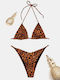 Grundlegendes Dreieck Bikini Set Leo Leo