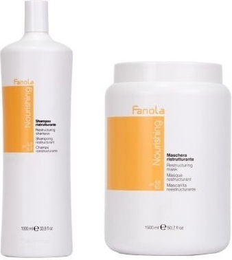 Fanola Nourishing Professional Set Dry Hair Restructuring Shampoo 1000ml + Treatment Mask 15