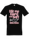 T-shirt Unisex " Hit Me Hard Soft Billie Eilish " Black