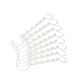 Set 8 Hanger Organizers Zola Plastic White 5 Places