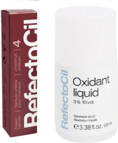 RefectoCil Vopsea Completă Pentru Gene & Oxigen 4 Castaniu 100ml