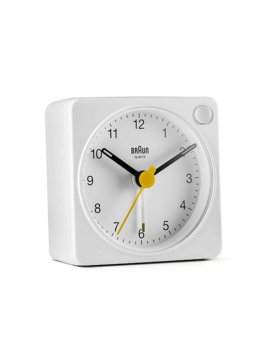 Braun Επιτραπέζιο Ρολόι με Ξυπνητήρι Λευκό 67101