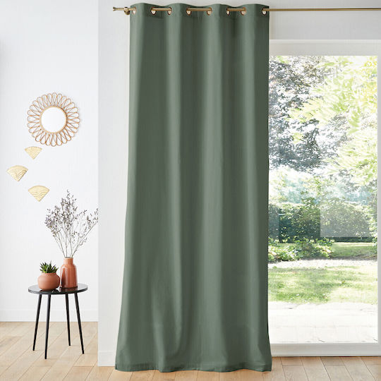 La Redoute Interieurs Перде за Прозорец с Копчета Зелено 135x180см