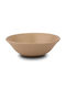 Nava Ceramic Salad Bowl Beige 23x23x6.5cm