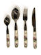 Etoile Set de Tacâmuri Inoxidabil Violet 24buc